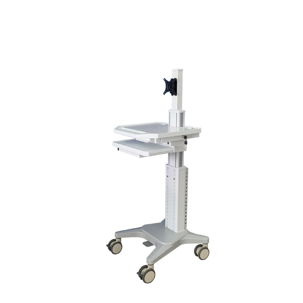 物联网设备推车 工作站推车 气弹簧升降台车HIS系统台车