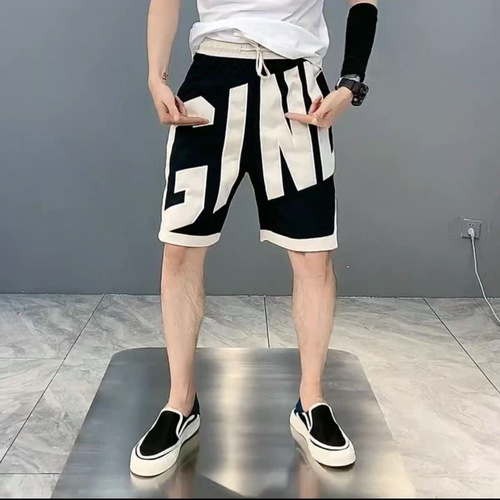 Men's sporty casual trendy five-pocket pants versatile middle-length shorts youth beach short pants summer five-pocket trendy pants