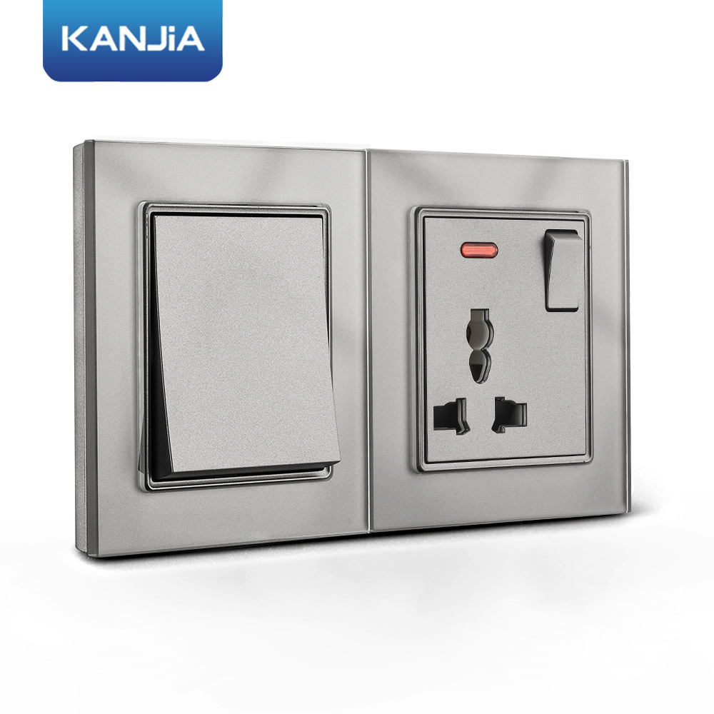 86型13A英式英规暗装开关插座港版多三孔电源面板usb英标插座面板