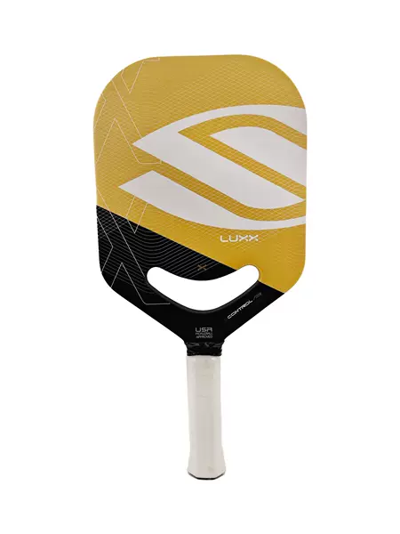 Slekirk Frameless Luxx Yellow Smiley Face Toray T700 Carbon Fiber Heat-Pressed Pickleball Racket