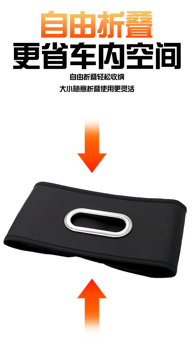 Car Tissue Box with a High-End Feel, Multifunctional Tissue Holder for Car Armrest Box and Seat Back, Car Interior Decoration Accessory
