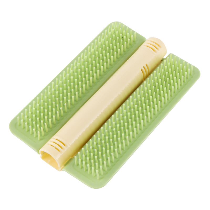 Fresco de cabello para gatos, cepillo de cabello para peinar el cabello, cepillo de masaje para rascar y rascar, desmontable y limpio para artículos para gatos.