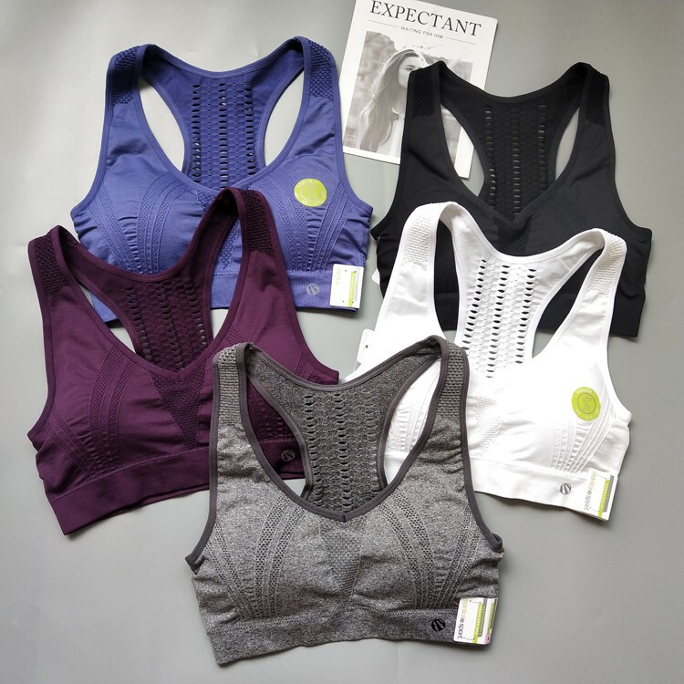 American Single ~ High Strength Sports Bra Women's Shockproof Breathable Quick-drying Running Fitness Yoga Vest Underwear