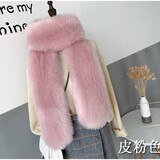 Длинный шарф, фальшивый воротник, зимняя накидка