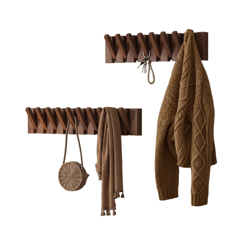 Percha de teclas de piano percha de pared gancho de ropa dormitorio puerta de entrada percha de madera sin agujeros percha de ropa percha de sombrero