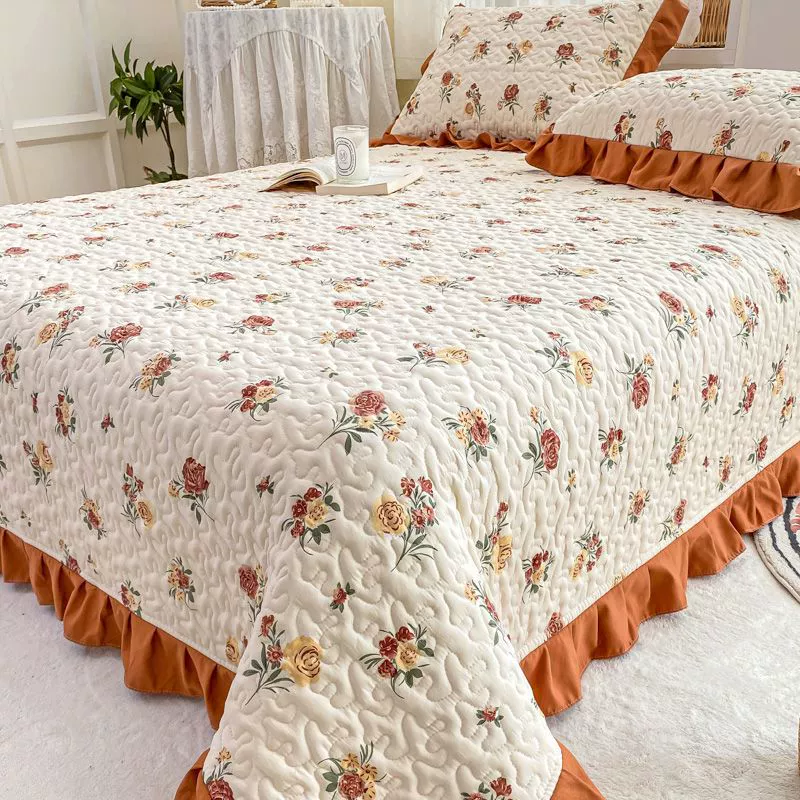 Свежий нескользящий набор, стеганый универсальный простынь, комплект из 3 предметов, увеличенная толщина