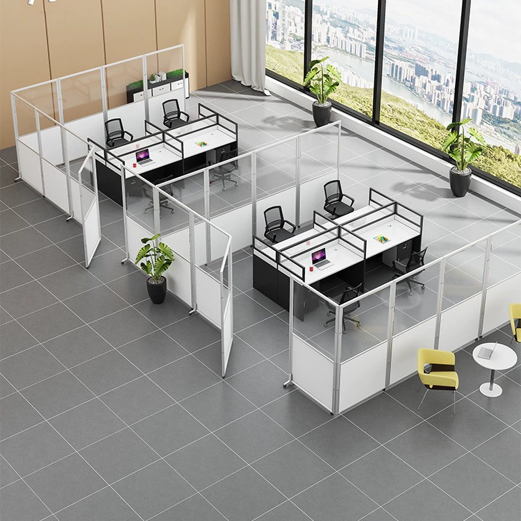 Офисный передвижной складной экран, прозрачная акриловая офисная перегородка, настенная перегородка для компании, фабрика, мастерская