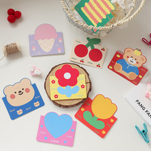 儿童贺卡高级感立体小卡片手写礼物留言卡烘焙生日快乐卡感谢卡