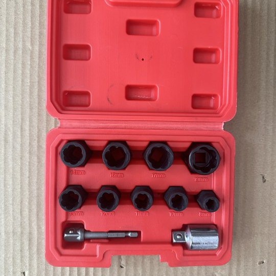跨境爆款11件套破损螺母取出器11pc