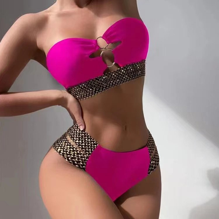 Women's Solid Color 2 Piece Set Bikinis display picture 5