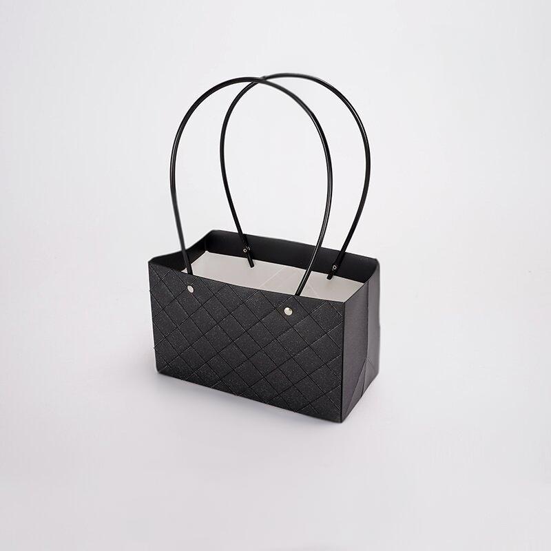 Día de la Madre Macaron Bolsa de arreglos florales portátil Embalaje de flores al por mayor Bolsa de embalaje de ramo impermeable Caja de flores florales Canasta