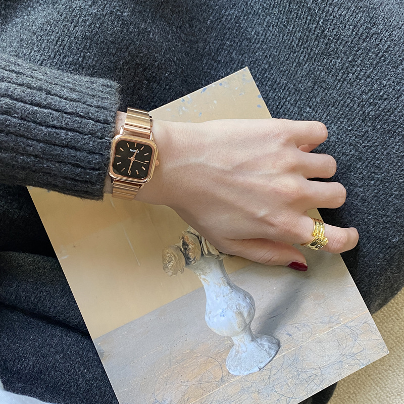 Quartz Movement Square Pattern Vacation Square Quartz Women's Watches