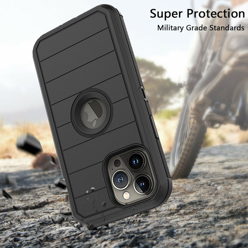 Suitable for Samsung series three-proof two-in-one 2nd generation striped anti-drop and anti-scratch phone case