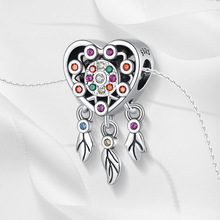 J 74 PAMELA 925 Sterling Silver Love Heart Charm Sister