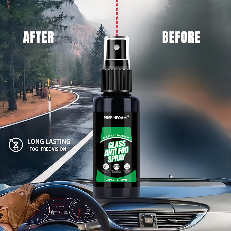 Prepinfoam-P22 Car Glass Anti-Fog Agent, Car Windshield and Side Window Anti-Fog Spray, Exclusively for Cross-Border Supply
