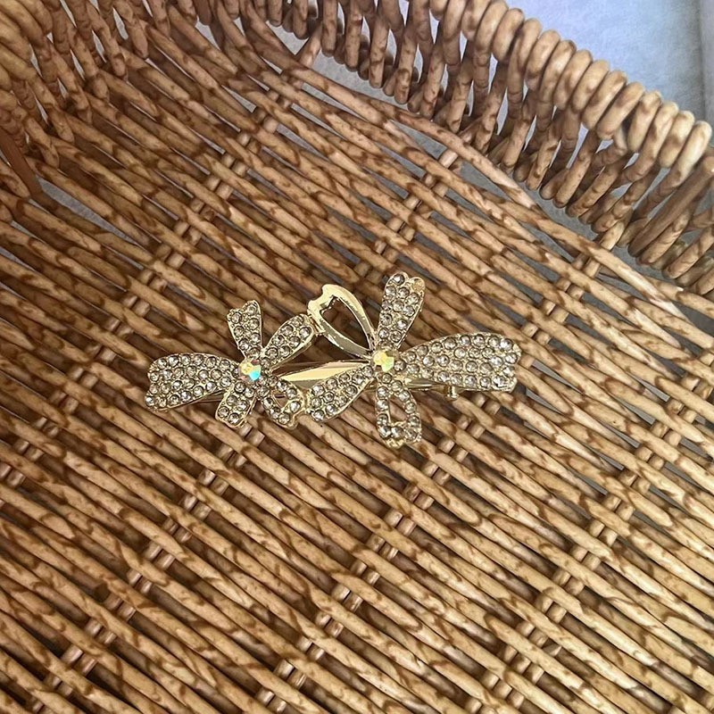 라인스톤 더블 플라워