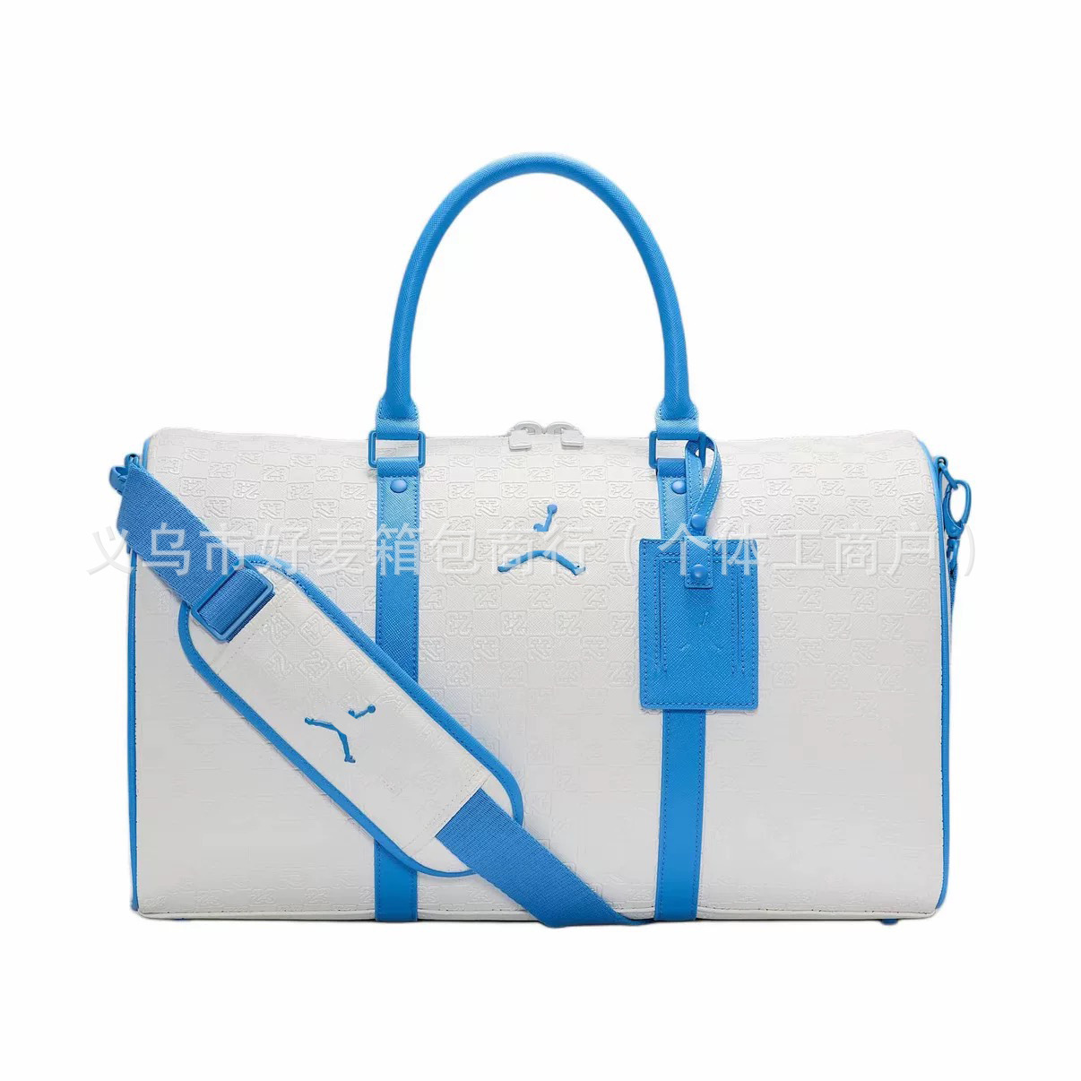 Tachuelas blancas y azules