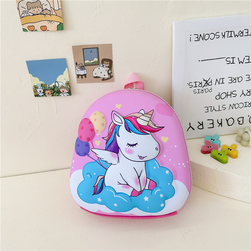 2024 nuevos niños de dibujos animados y niñas bebé Eva cáscara dura coreano lindo kindergarten mochila al por mayor