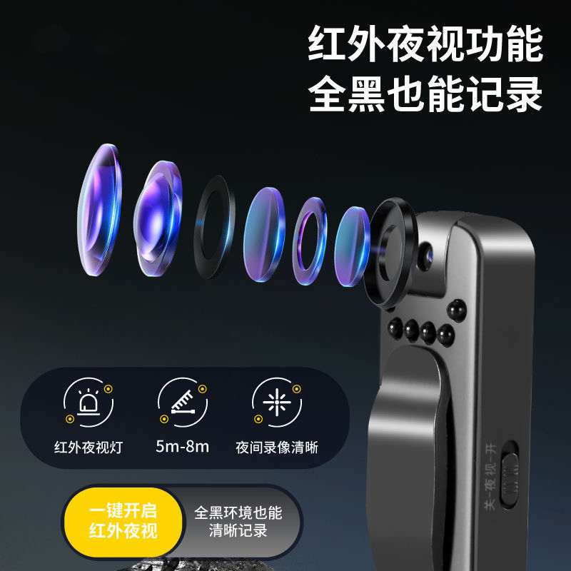 クロスボーダー供給ビデオレコーダーペン高精細1080pスマートノイズ低減運動カードバッククリップカメラ卸売り|undefined