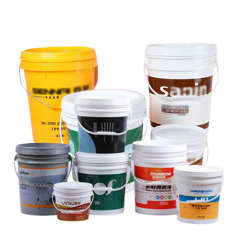 黄色机油桶直身润滑油桶带油咀塑料桶套叠PP塑胶桶圆形敞口化工桶