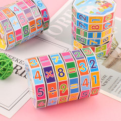 円柱形の数字のルービックキューブの子供のルービックキューブの益智のおもちゃの円柱ルービックキューブの露店の商品の供給源のおもちゃの卸売り