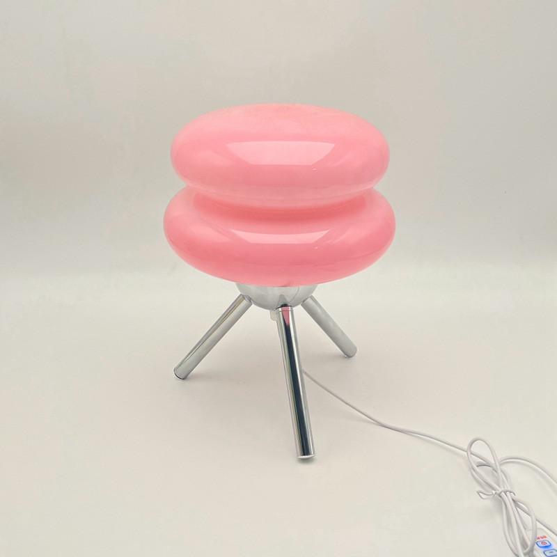 삼각형 햄버거 핑크-usb 와이어 제어 3 색