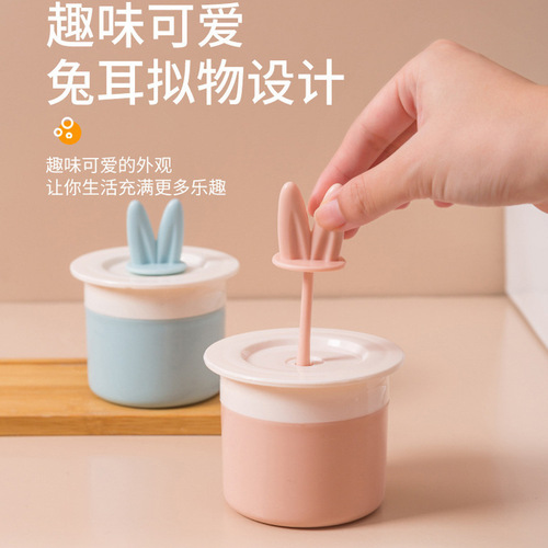 Rabbit ears facial cleanser foamer portable push-type shampoo foamer household cute bubbler manual