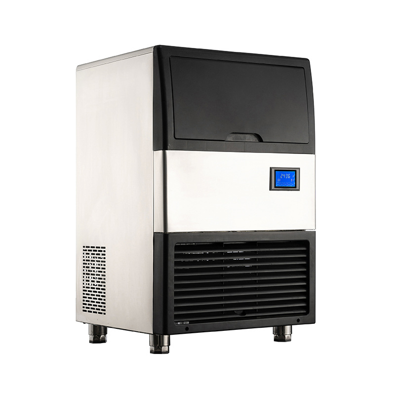 Fábrica directa comercial 50kg mini cilindro máquina de hielo tienda de hotpot hielo seco café tienda de té de leche comercio exterior