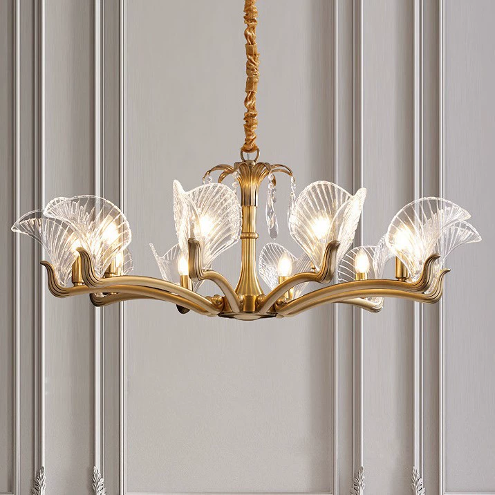 Copper ceiling lamp, ceiling light, sconce for bedroom, American style