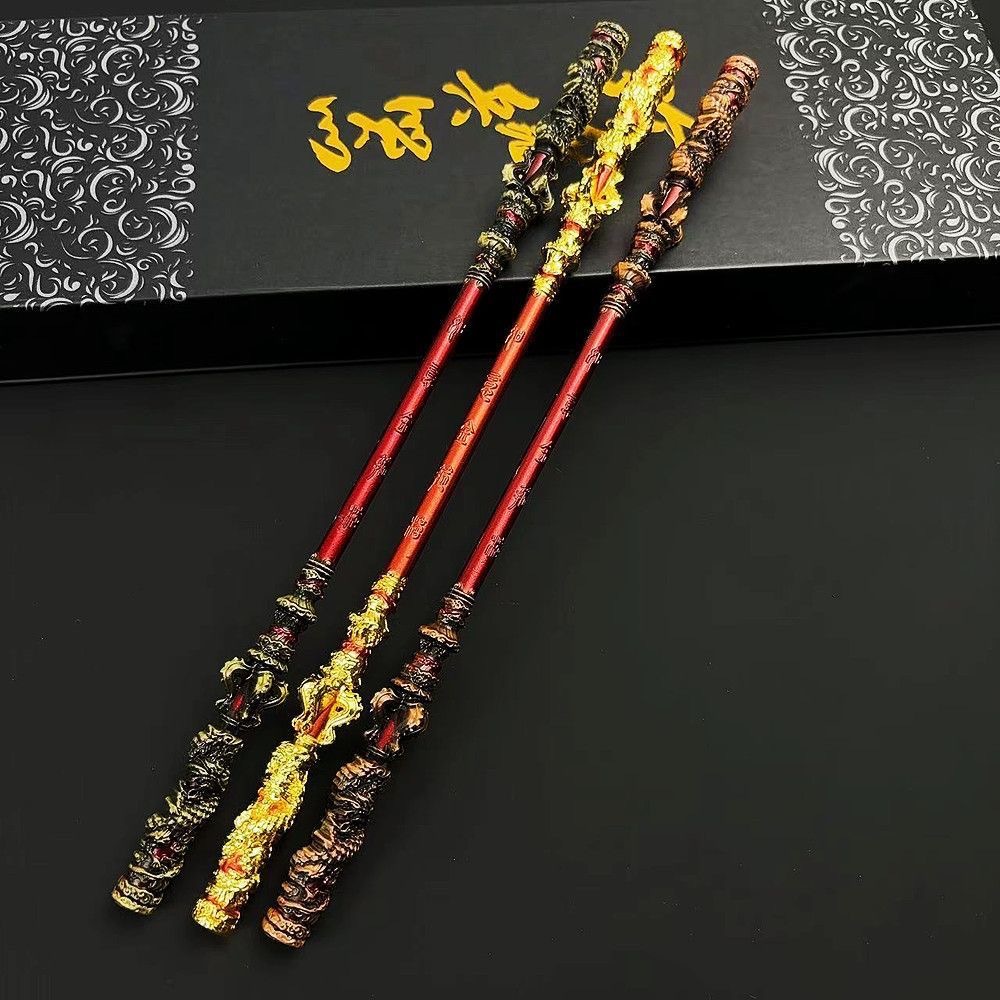 Mito Negro · Juego de Goku Determinación del Dios del Mar Aguja Ruyi Gold Hoop Stick Aleación Modelo Qi Tian Da Saeng