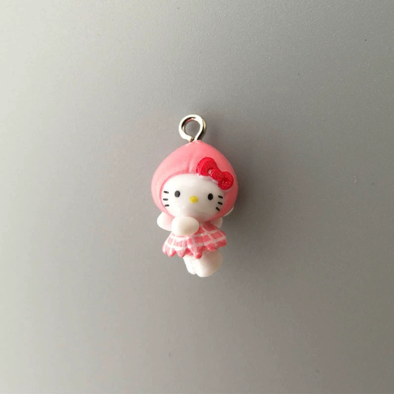 Hello Kitty, маленькая мини-фигура, подвеска, handmade