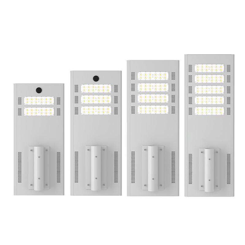 Lámpara de calle solar integrada nueva inducción de radar ajustable lámpara de monitoreo solar poste de luz de carretera al por mayor