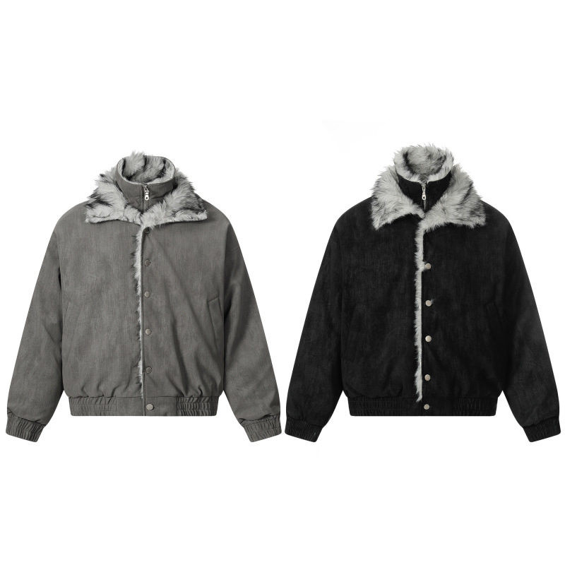 Eon Modish 25冬季New实拍美式高品质座山雕短款百搭棉服外套|undefined