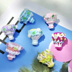 花クリーム熱気球手描きビーズペンdiy材料アクセサリーブレスレット携帯チェーンビーズアクセサリー部品
