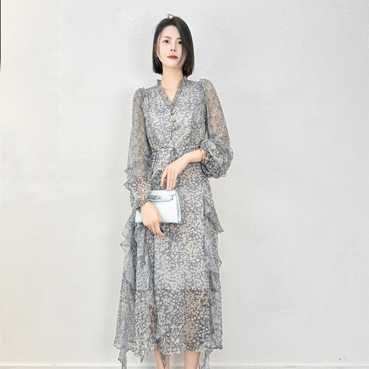 Silk Dress for Women 2026 Spring New Design Niche Style Waist-Cinching Mulberry Silk Elegant Fairy Long Dress for Women Silk Dress for Women 2026 Spring New Design Niche Style Waist-Cinching Mulberry Silk Elegant Fairy Long Dress for Women