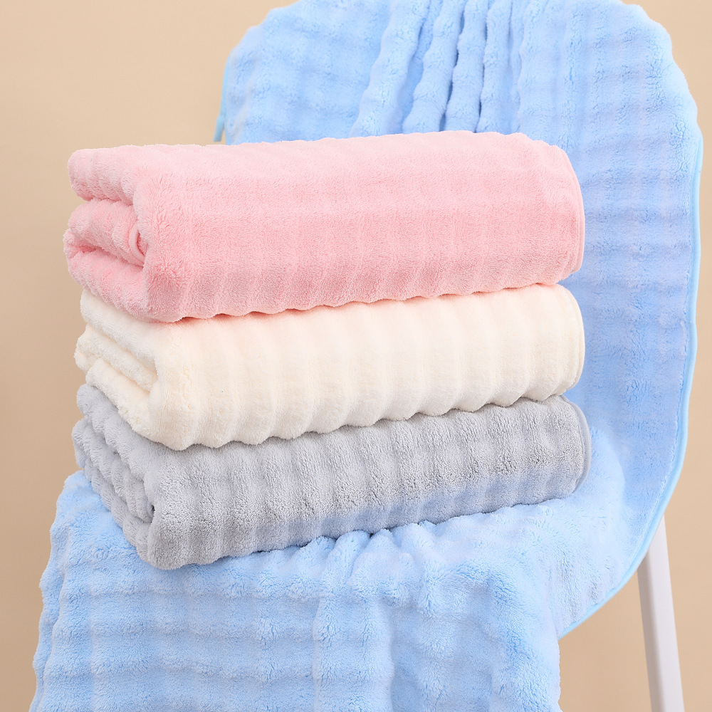 Coral quick dry soft bath towel for home use
