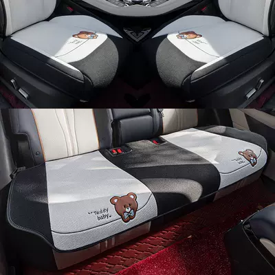 Song plusdmi Cotton Linen Seat | Modelə uyğun (Original) oturacaq örtükləri - three-piece-set-white-byd-song-plus2021-2023-model-is-suitable-for-the-old-model-without-holes-in-the-neck