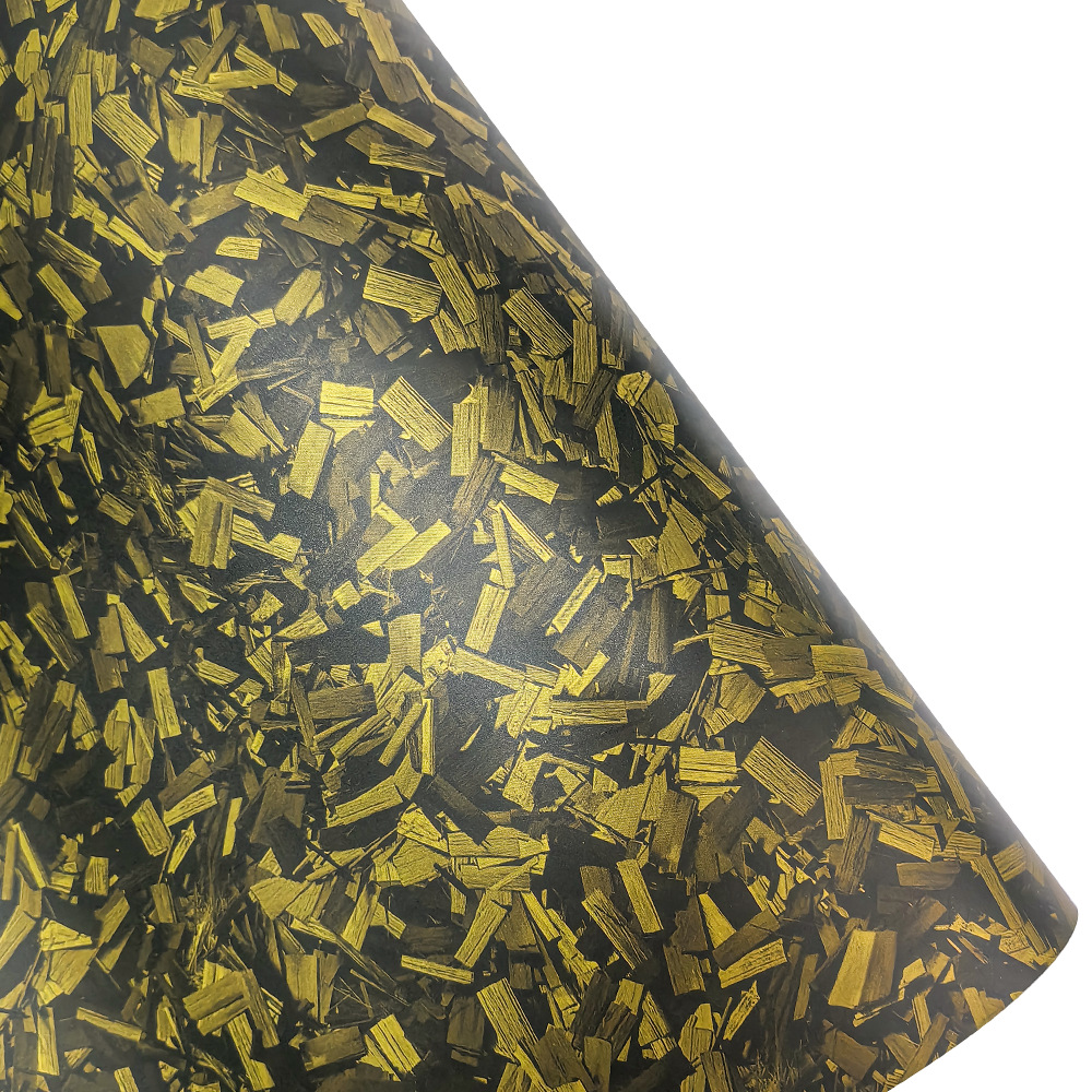 AliExpress Hot Sale Car PET Forged Carbon Fiber Flower Carbon Color Change Film Bright Matte Body Interior Modification Sticker Film