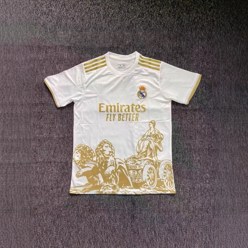 2025 Real Madrid Football Jersey Series Graffiti Anime Player Joint Jersey Training Sports Casual Breathable T-Shirt