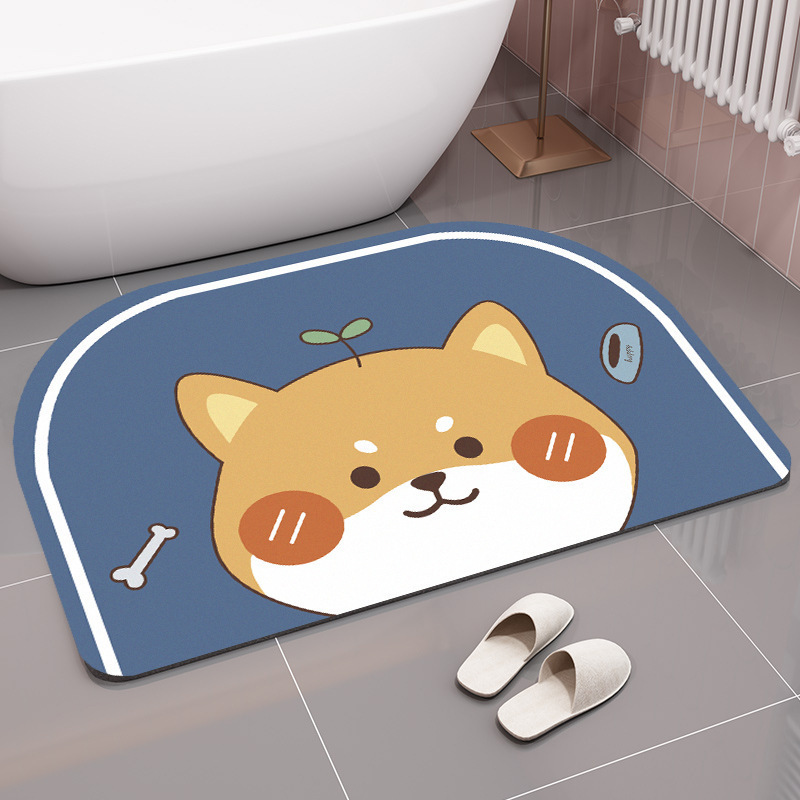 Alfombra de piso de barro de diatomeas alfombra doméstica baño absorbente alfombra de piso antideslizante de secado rápido alfombra resistente a las manchas alfombra para el hogar