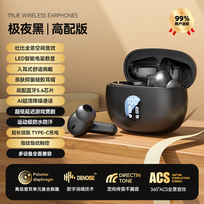 国境を越えた人気商品 プライベートモデル ワイヤレスBluetoothイヤホン インイヤータイプ 長時間バッテリー 高音質通話 デジタルディスプレイ搭載 ワイヤレスイヤホン|undefined