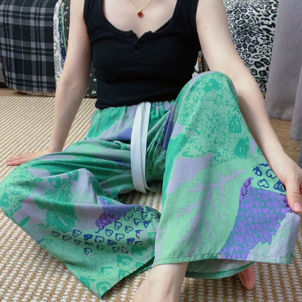 새로운 9 대나무 녹색 하트