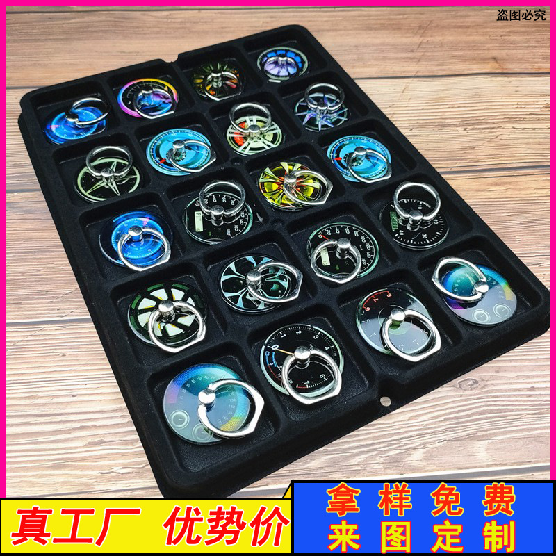 Factory Direct Sales car icon wheel men's crystal round ring buckle bracket personality fashion figure bracket