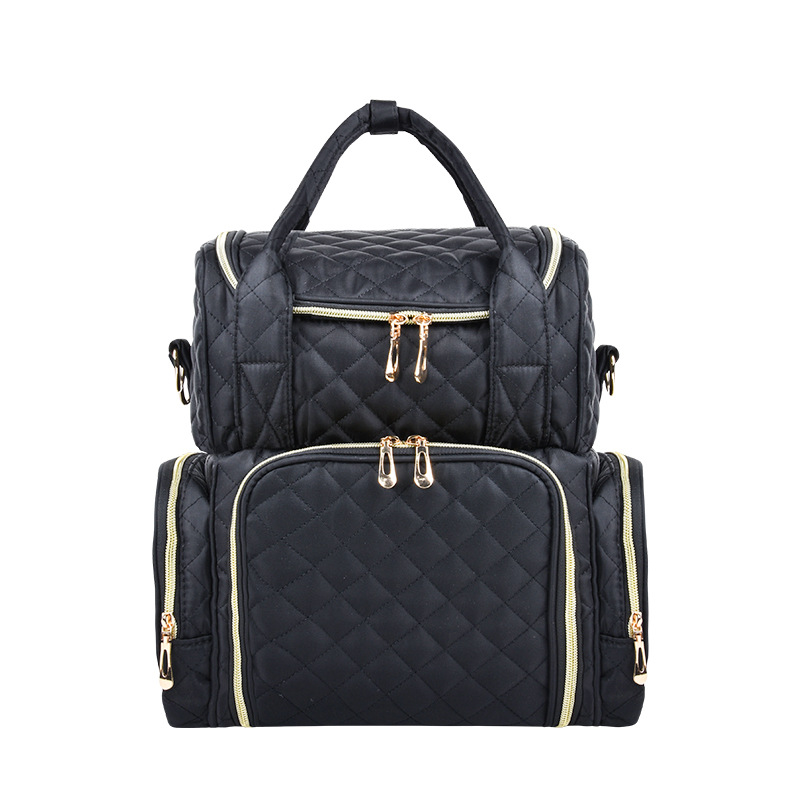 Nuevo bolso de cosméticos de un solo hombro de gran capacidad transfronterizo bolso de almacenamiento de maquillaje de uñas de doble capa bolso de uñas portátil 2025 venta caliente