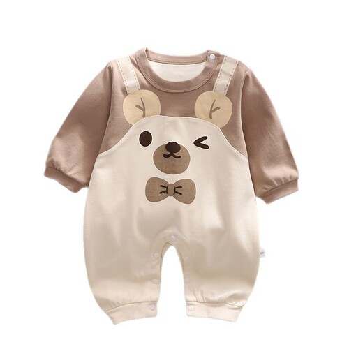Baby jumpsuit autumn long-sleeved cotton cute baby autumn clothes baby autumn clothes climbing clothes baby jumpsuit
