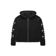 新款春季保暖欧美风休闲简约几何图案提花圆领男女毛衣针织衫ins