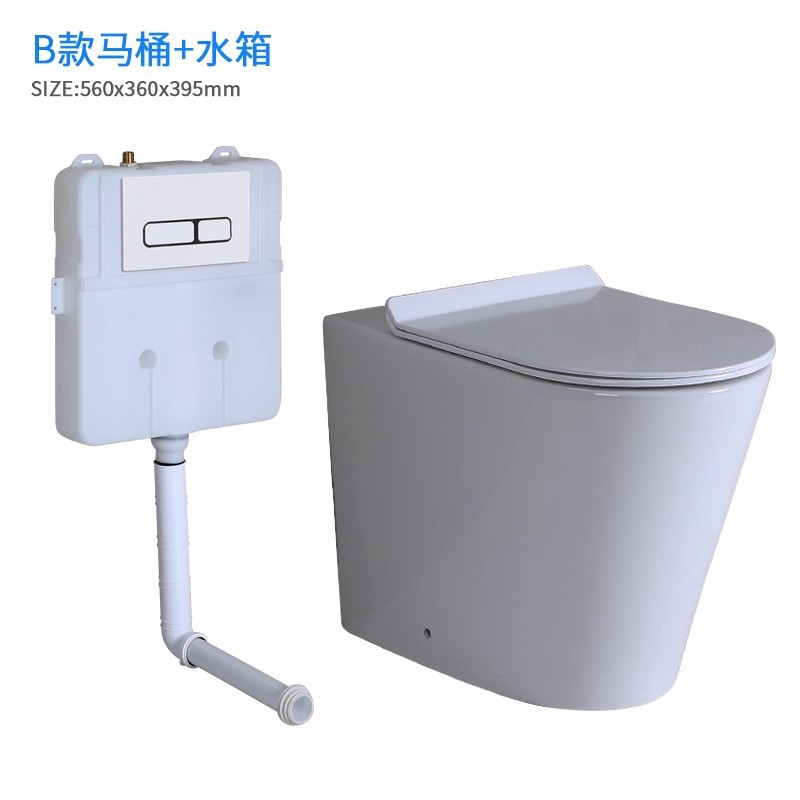 Inodoro de piso pared colgante de pared cerámica sin tanque de agua contra la pared fabricantes de inodoro colgado de pared