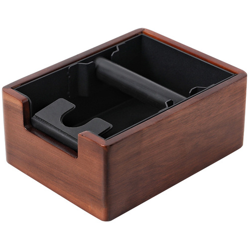 Integrated coffee grounds box, home bar handle bracket, powder seat, coffee grounds box, solid wood grounds barrel wholesale