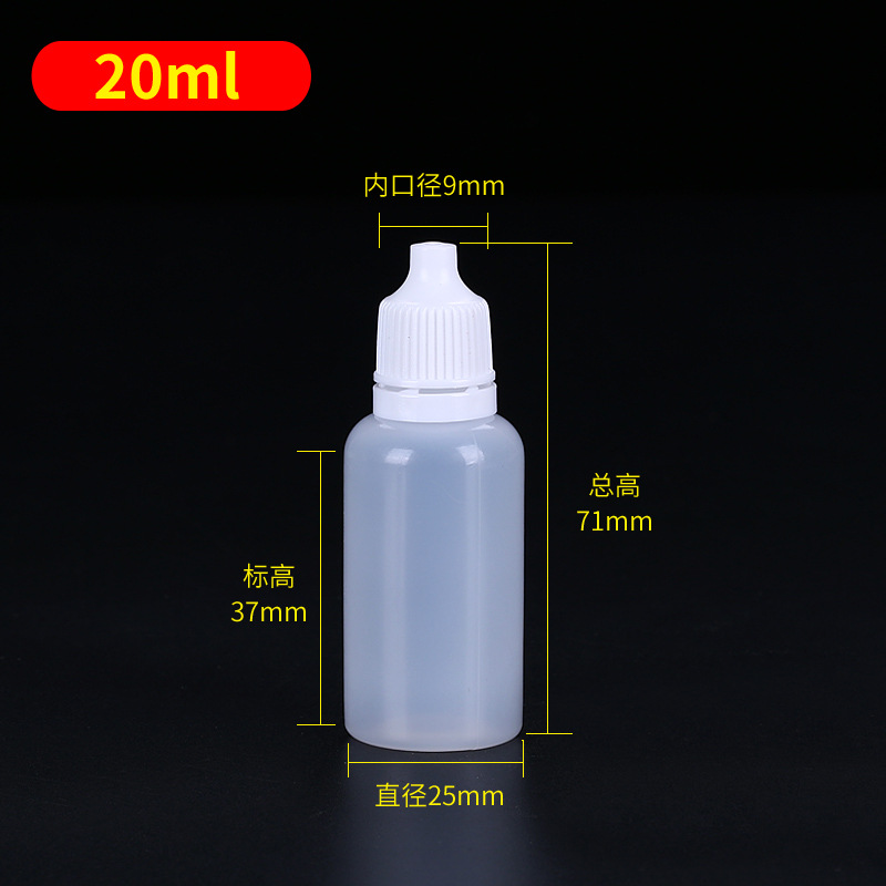 Botellas Goteros 5–50 ml — Botella Plástica con Tapa Antirrobo