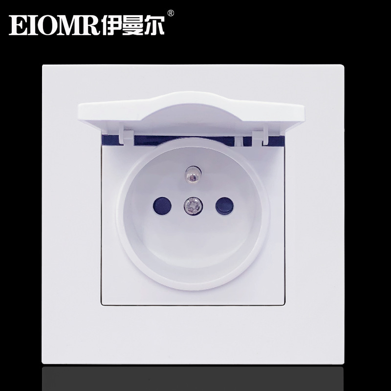 French outlet 16A Standard socket 86 socket panel Wall source EU regulations Continental socket French socket